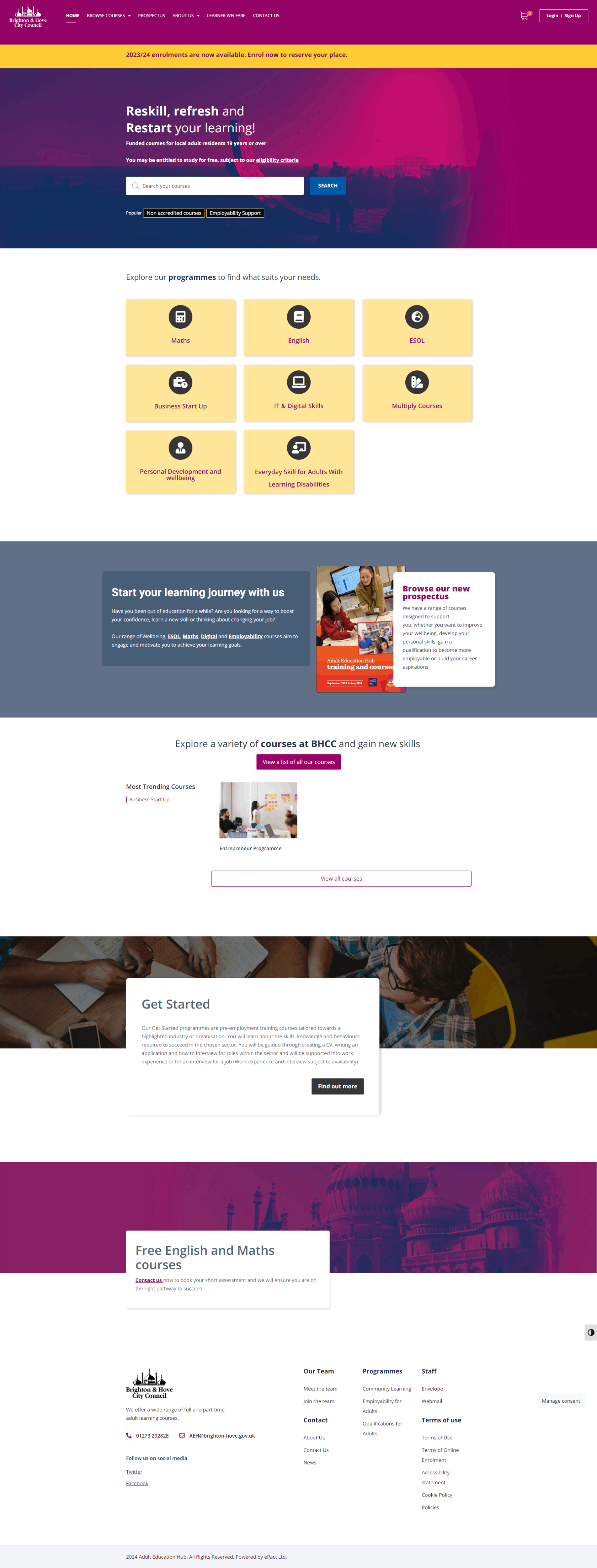 Brighton and Hove Adult Education